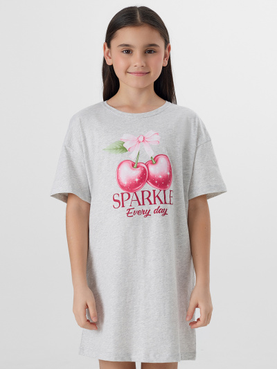 Сорочка Mark Formelle 577717/25-39060ПП-0 серый_меланж_4306_А_печать3_3_сл_на_пол - фото 1