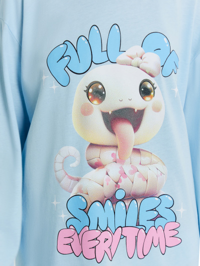 Сорочка Mark Formelle 577718/24-26243ПП-0 насыщенный_голубой_печать_3_сл_на_пол - фото 4