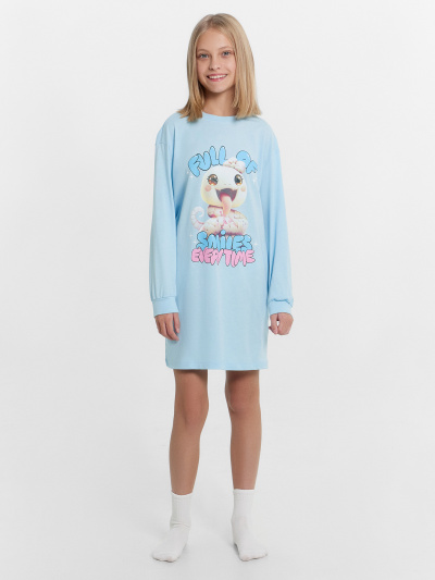 Сорочка Mark Formelle 577718/24-26244ПП-0 насыщенный_голубой_печать_3_сл_на_пол - фото 1