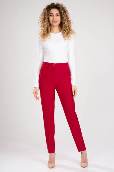 Брюки, жакет IVARI 10403/1 красный - фото 8