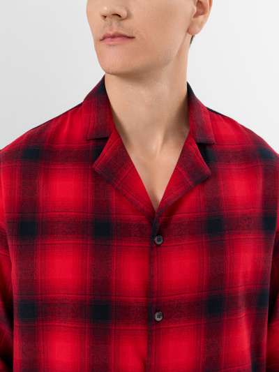 Брюки, рубашка Mark Formelle 591047/24-5071ПП-9 красная_клетка_на_черном - фото 5