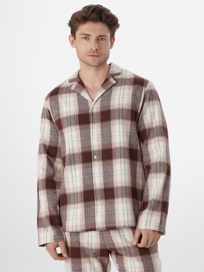 Брюки, рубашка Mark Formelle 591047/24-5071ПП-9 черная_клетка_на_св.молочном - фото 1