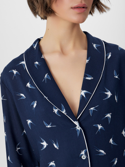 Брюки, жакет Mark Formelle 592314/25-37173ПП-9 ласточки_на_синем - фото 4