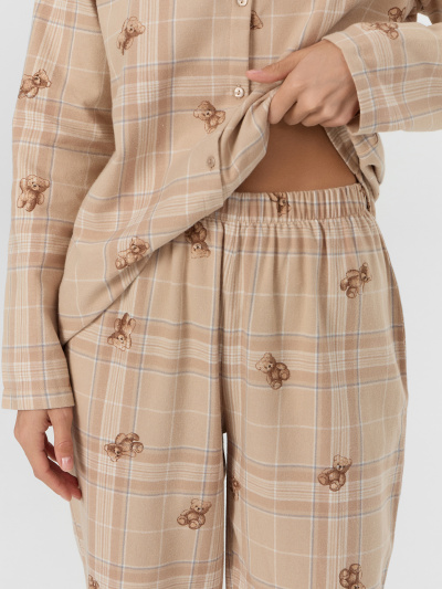 Брюки, рубашка Mark Formelle 592368/25-37521ПП-9 клетка_с_мишки_на_песочном - фото 4