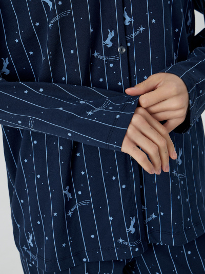 Блуза, брюки Mark Formelle 592462/25-37180ПП-0 лошади_на_синей_полоске - фото 4