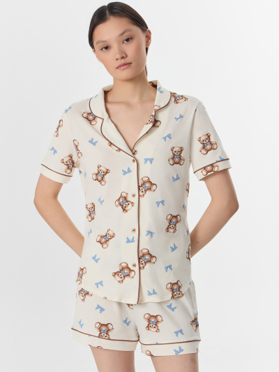 Рубашка, шорты Mark Formelle 592478/25-38954ПП-0 мишки_на_молочном1 - фото 1