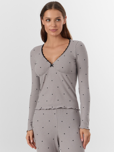 Брюки, джемпер Mark Formelle 592503/25-35025ПП-1 сердечки_на_сером - фото 1