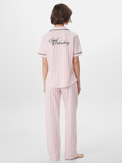 Брюки, рубашка Mark Formelle 592523-1/25-37340ПП-0 розовая_полоска_S.Petersburg_1_сл_на_спинке - фото 5