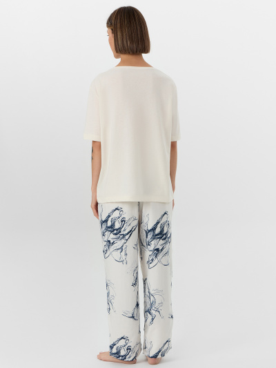 Брюки, футболка Mark Formelle 592541/25-34509ПП-14 молочный_лошади_на_молочном - фото 5