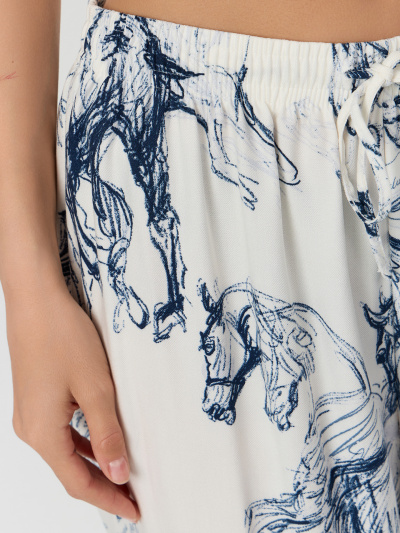 Брюки, футболка Mark Formelle 592541/25-34509ПП-14 молочный_лошади_на_молочном - фото 3