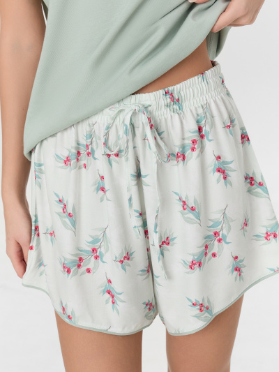 Футболка, шорты Mark Formelle 592544/25-35486ПП-14 эдельвейс_веточки_на_мятном - фото 3