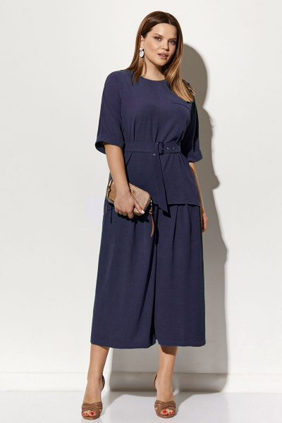 Блуза, брюки AYZE 1500 т.синий - фото 3