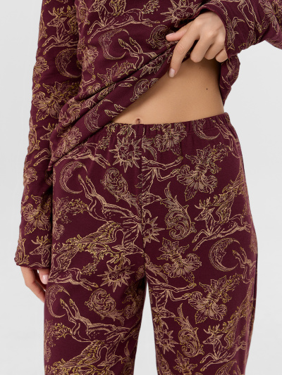 Брюки, джемпер Mark Formelle 592624/25-35965ПП-2 золотые_олени_на_бордо - фото 5