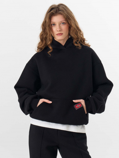 Худи Mark Formelle 122524/25-38307П-7П черный_печать_3_сл_на_пол_Д - фото 3