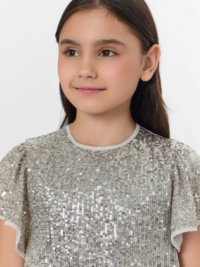 Платье Mark Formelle 157975/25-37593Ц-16 серебристые_пайетки - фото 3