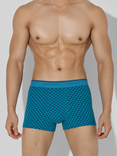 Трусы Mark Formelle 411228-2/25-5164П-5 узор_на_св.бирюзовом_черный - фото 4