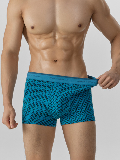 Трусы Mark Formelle 411228-2/25-5164П-5 узор_на_св.бирюзовом_черный - фото 2