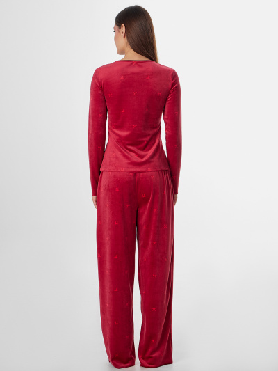 Брюки, джемпер Mark Formelle 592561/25-37733ПП-3 бантики_на_бордовом - фото 5