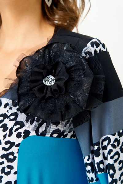 Блуза Svetlana-Style 5036 черный_принт - фото 4