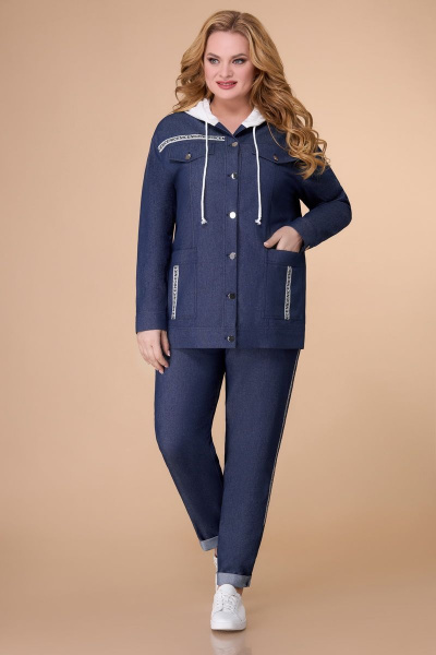 Брюки, куртка, туника Svetlana-Style 1569 темно-синий - фото 2