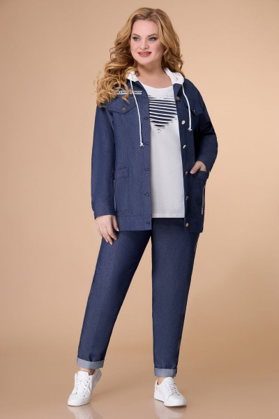 Брюки, куртка, туника Svetlana-Style 1569 темно-синий - фото 1