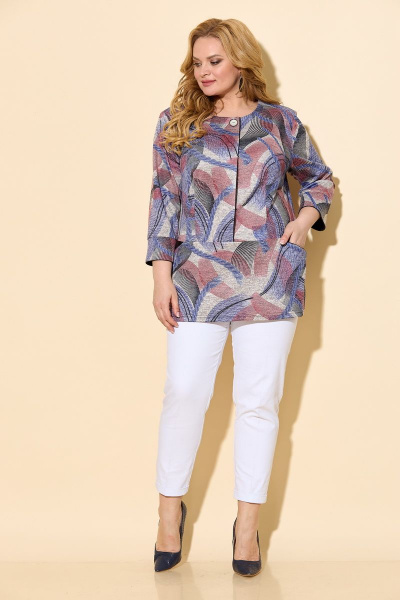 Блуза БАГРЯНИЦА 2040 розово-сиреневый - фото 6