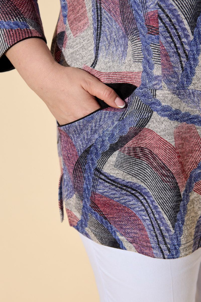 Блуза БАГРЯНИЦА 2040 розово-сиреневый - фото 3