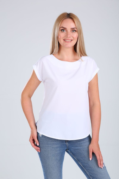 Блуза Modema м.202/7 белый - фото 4