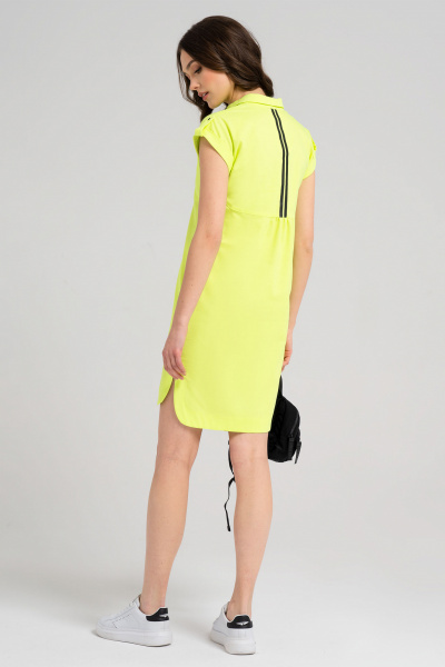 Платье Панда 40280z желтый - фото 3