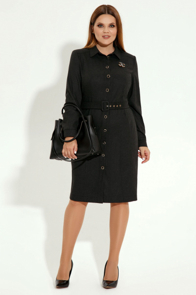 Платье Панда 17180z темно-серый - фото 1