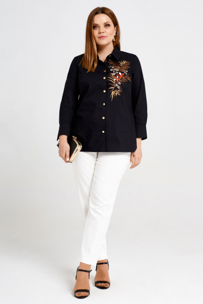 Блуза Панда 33340z черный - фото 3