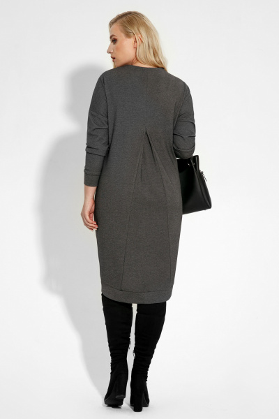 Платье Панда 6280z серый - фото 2