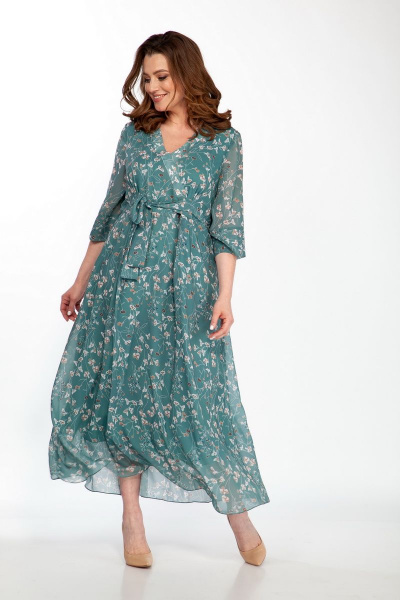 Платье ELLETTO old 1844 зеленый - фото 6
