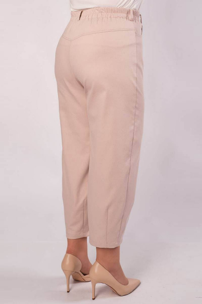 Брюки из хлопка с широкой резинкой и высокой посадкой Camelia 21118 2 - фото 3
