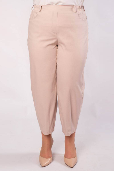 Брюки из хлопка с широкой резинкой и высокой посадкой Camelia 21118 2 - фото 2