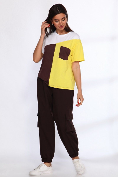 Брюки, майка ANIDEN 550/2 черно-желтый - фото 4