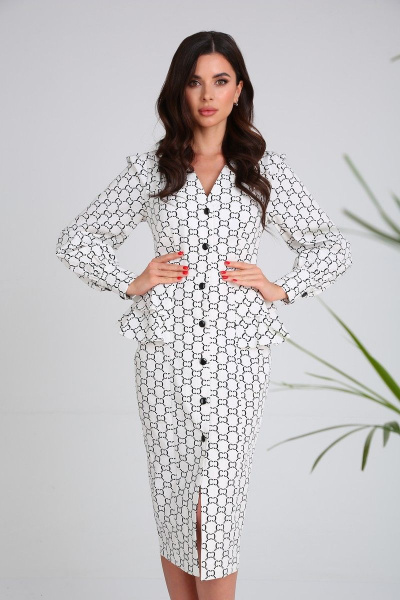 Платье SandyNa 13939 белый-С_дизайн - фото 5