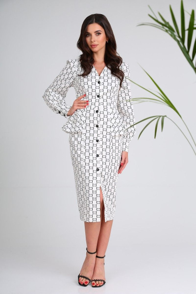 Платье SandyNa 13939 белый-С_дизайн - фото 1