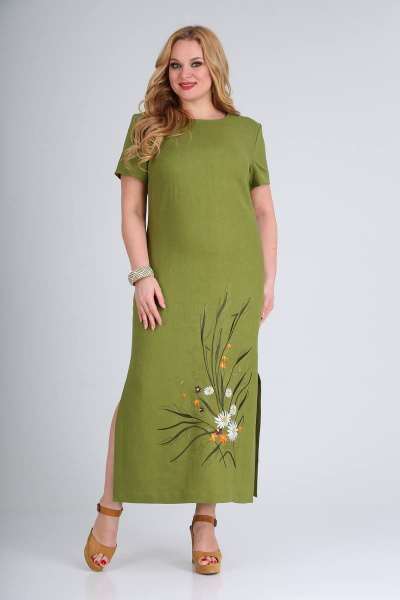 Платье SVT-fashion 556 зеленый_лайм - фото 1