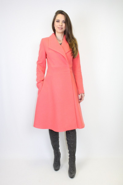 Пальто VLADOR 500511 персиковый - фото 1