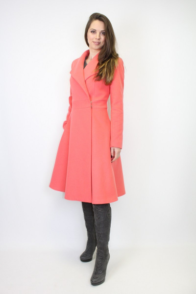 Пальто VLADOR 500511 персиковый - фото 2