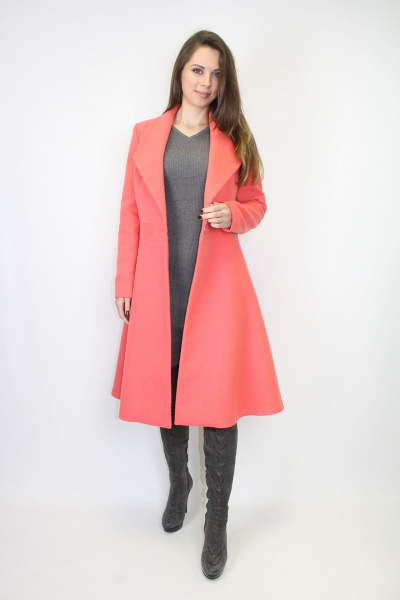 Пальто VLADOR 500511 персиковый - фото 4