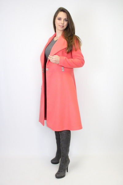 Пальто VLADOR 500511 персиковый - фото 5