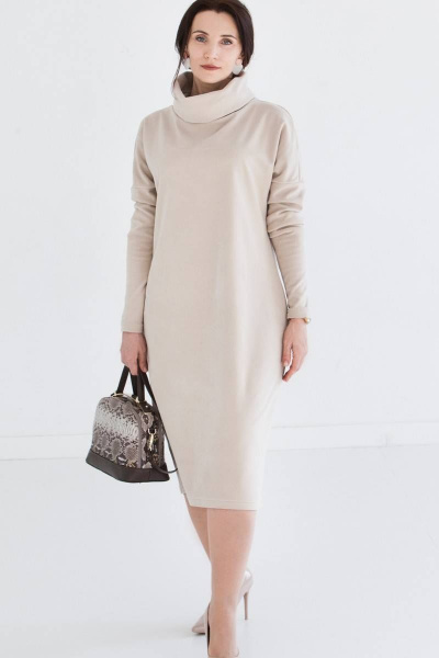 Платье LucyCo 43 бежевый - фото 2