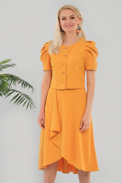Жакет, юбка MadameRita 5137 желтый - фото 5