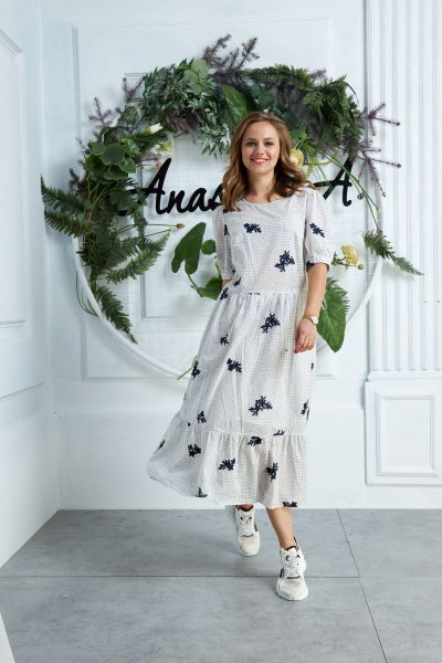 Платье Anastasia 633 молочный - фото 1