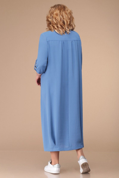 Платье Линия Л Б-1722 голубой_меланж - фото 3