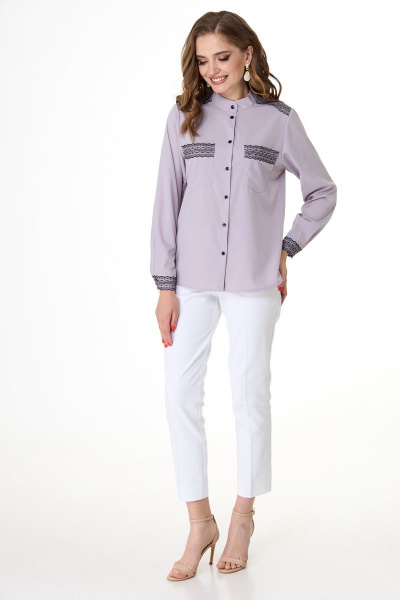 Блуза Anelli 940 лаванда - фото 6