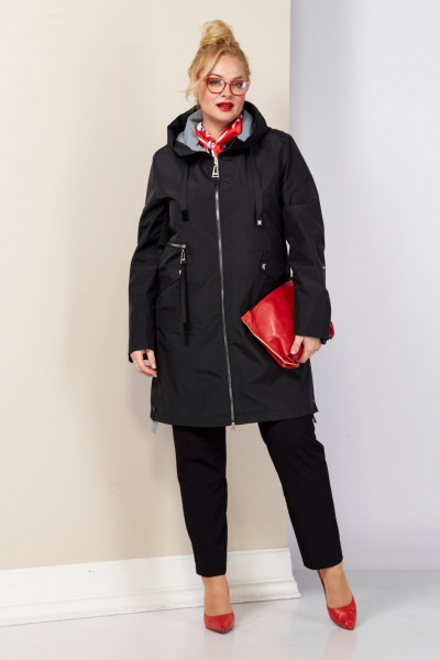 Плащ Shetti 2188 черный - фото 3