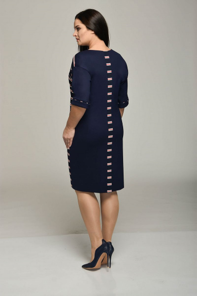 Платье с пуговицами и разрезом по низу изделия Lady Style Classic 1643 - фото 2
